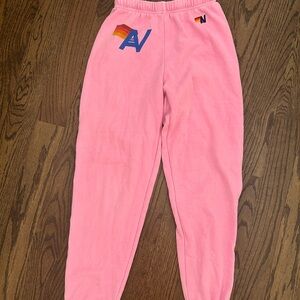 Pink aviator nation Sweatpants